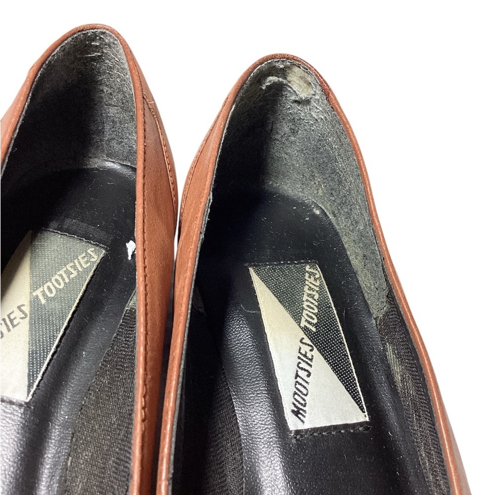 Mootsies Tootsies Brown Loafers with Bow Detail - Picture 3 of 6